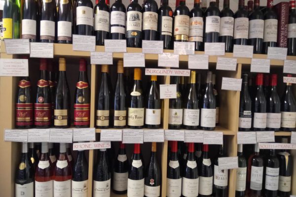 Selection of over 500 wines