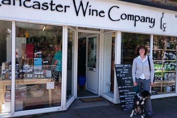 Rory's first visit to the shop.  Watch those bottles!